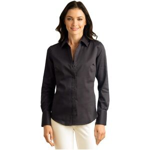 Calvin Klein Women's Black Button-Down Shirt